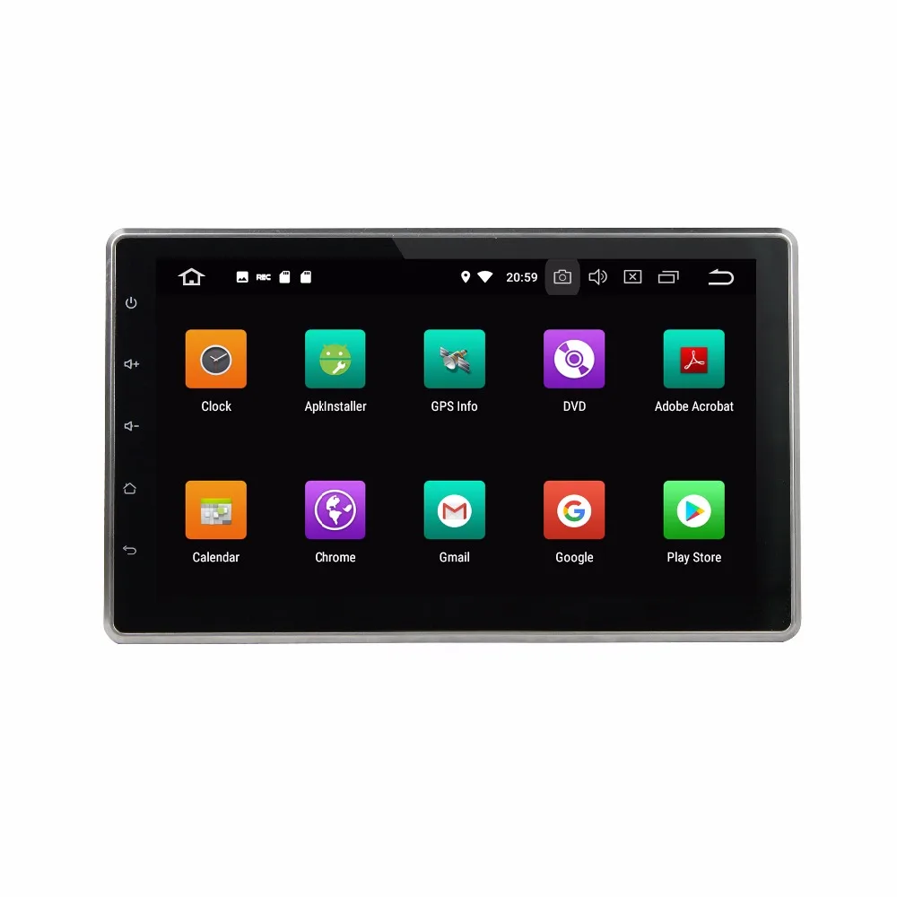 Автомобильный DVD плеер 10 1 дюйма Android 9 0 Восьмиядерный 2 din GPS Bluetooth стерео Sat Nav RDS Wi Fi