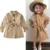 1-7T Kids Baby Girl Trench Coats Khaki Wind Coat Куртки Для Девочек Подпоясанное Пальто Snowsuit Формальная Верхняя Одежда Пальто Для Девочек Тренч