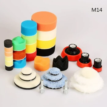 

31pcs Car Polishing Pads Set Buffing Pads Backing Pad Drill Adapter Kit Workshop Equipment Power Tools