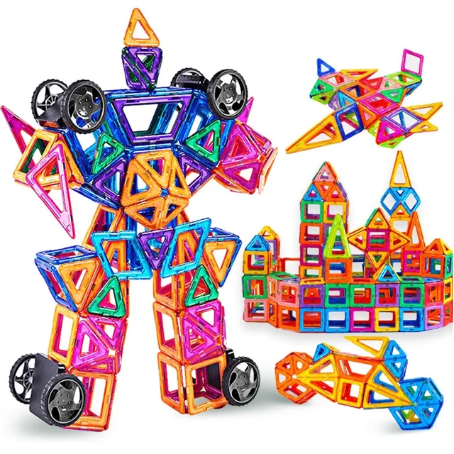Big Size Magnetic Designer Magnet Building Blocks Accessories Model & Building Constructor Toys for Children Educational 2