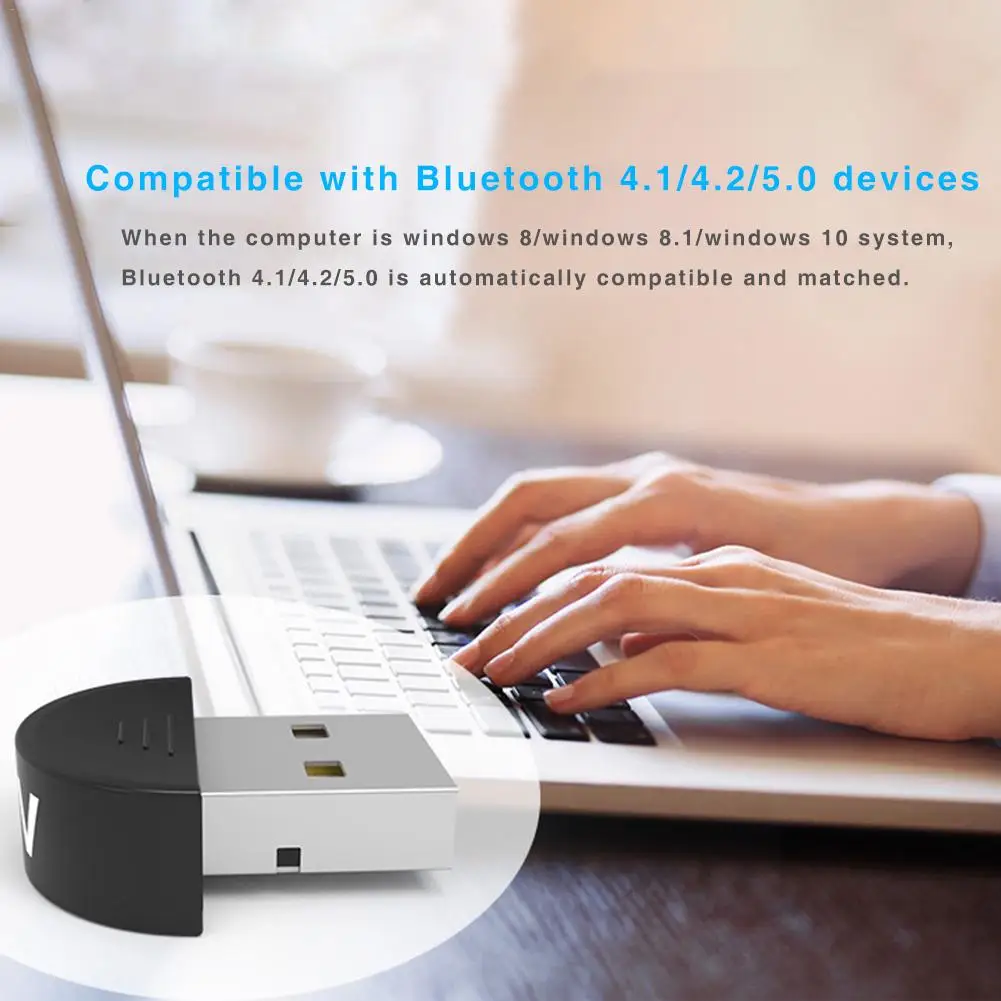 USB Bluetooth 5.0 Adapter Free Drive Desktop Computer Bluetooth Dongle Transceiver Music Audio Receiver Transmitter