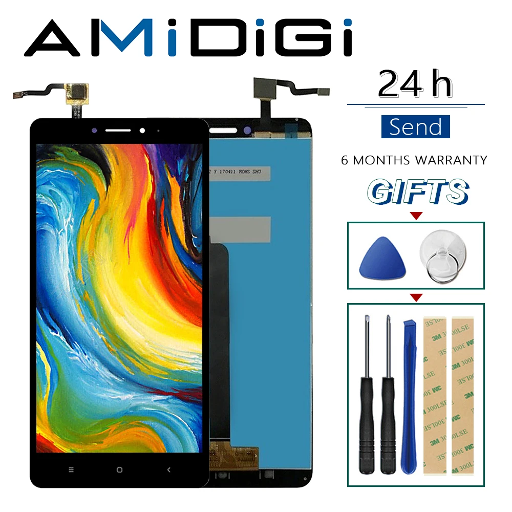 Pantalla De Repuesto Para Xiaomi Mi Max 3 - LCD 6,9 Pulgadas, Táctil, Color Negro (ensamblado)