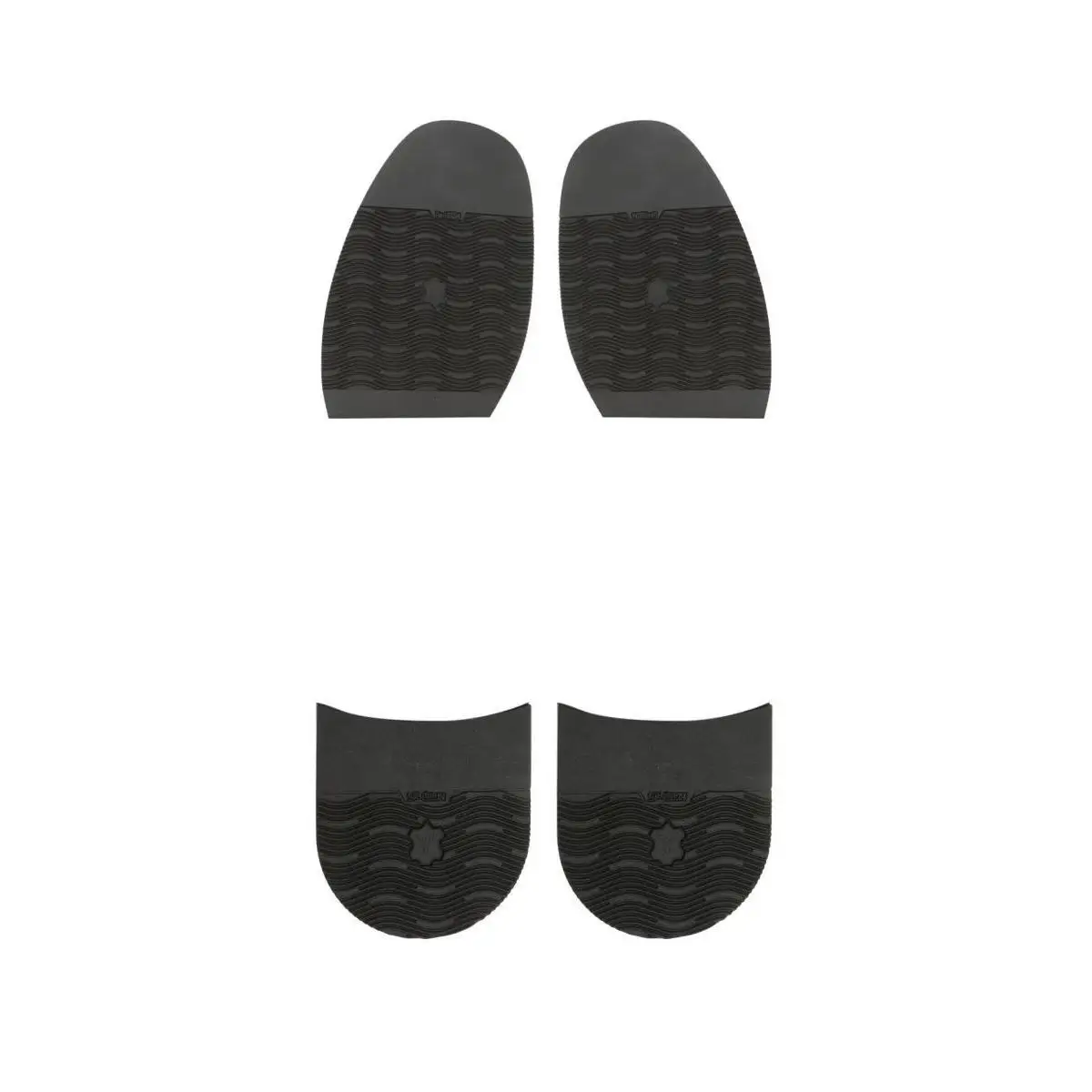 Мужская черная резиновая ручка на каблуках дополнительная ручка DIY обувные ремонтные расходные материалы 4 шт