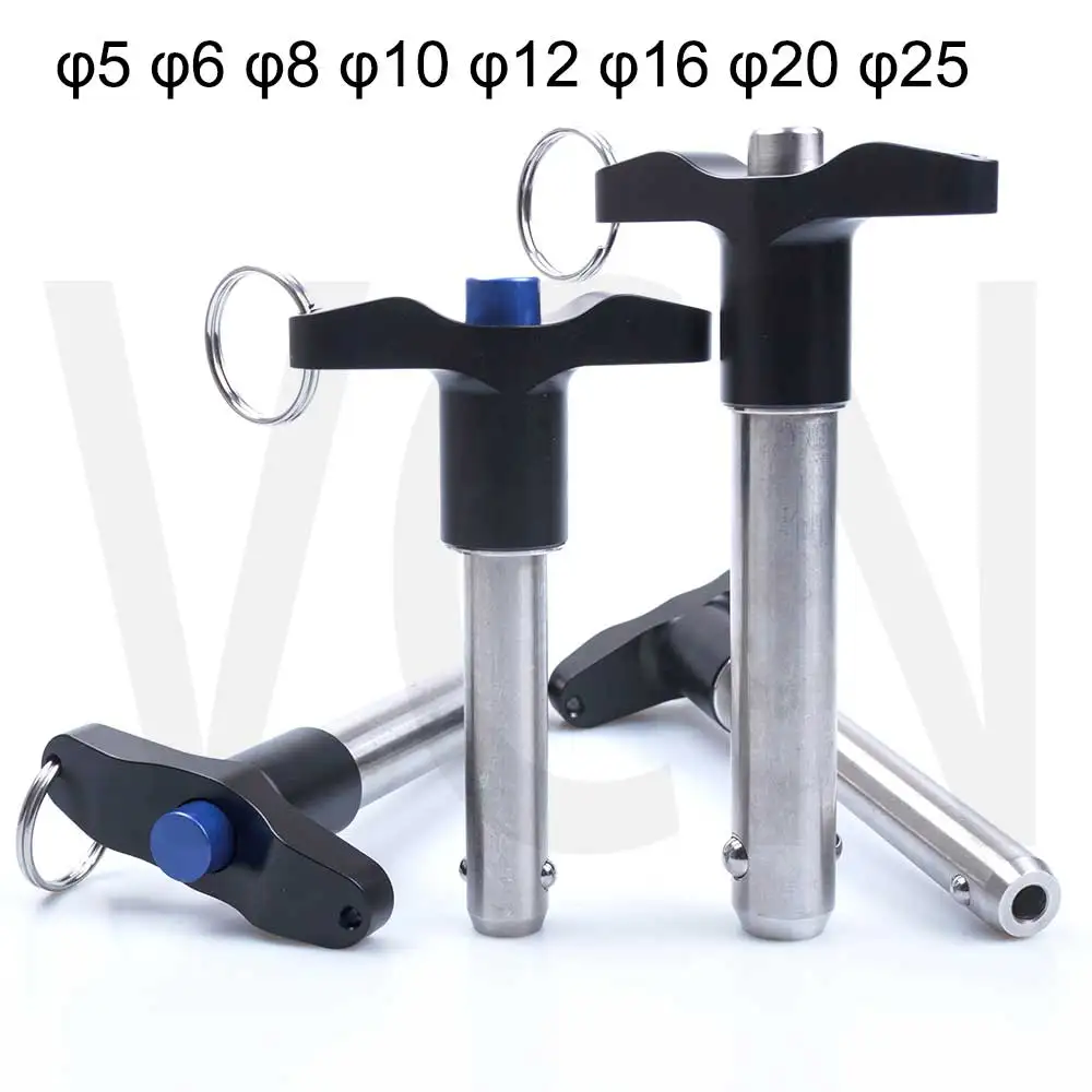 10pcs Goupilles à Dégagement Rapide Goupille de Verrouillage 8mm Avec Extrémité à Boule à