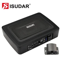 ISUDAR SU6901 amplificatore Subwoofer per Auto potenza integrata attivo alto e basso livello Hifi Auto Audio Bass Seat Slim 150W 6*9