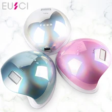 EUSCI SUN5 48 Вт двойная светодиодная УФ-лампа для ногтей Сушилка для ногтей Гель-лак отверждающий светильник с нижней 30 s/60 s таймер ЖК-дисплей