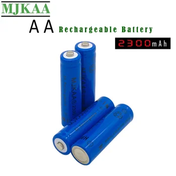 

MJKAA 4PCS AA 2300mAh 1.2V Ni-MH Battery 2A Rechargeable Batteries NI-MH for Remote Control Toys LED Lights Pre-Charged