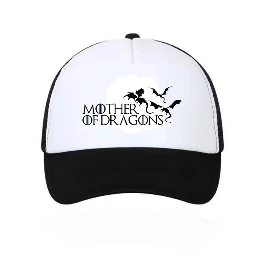 

Mother of Dragon Baseball Cap Mesh Cap Summer Men And Women Topee Printed Power Game Pattern