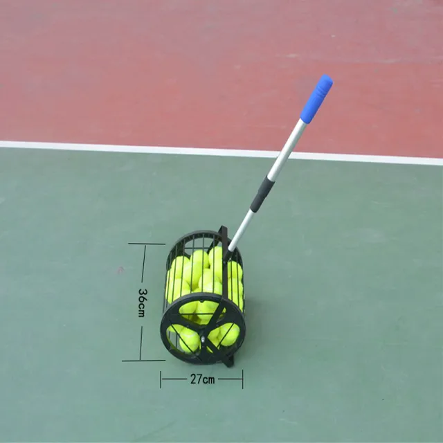 Tennis Ball Retriever 55 Ball Capacity, Height Adjustable SPORTSORION