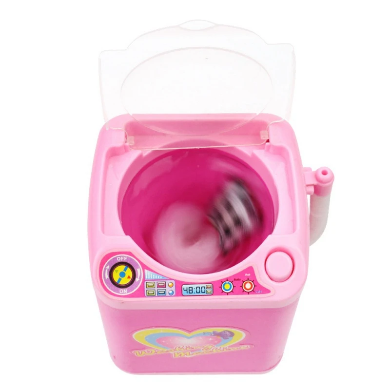 Моделирование детей играть ролевые игрушки Электрический милый косметический порошок Puff очиститель стиральной машины инструменты для шайбы