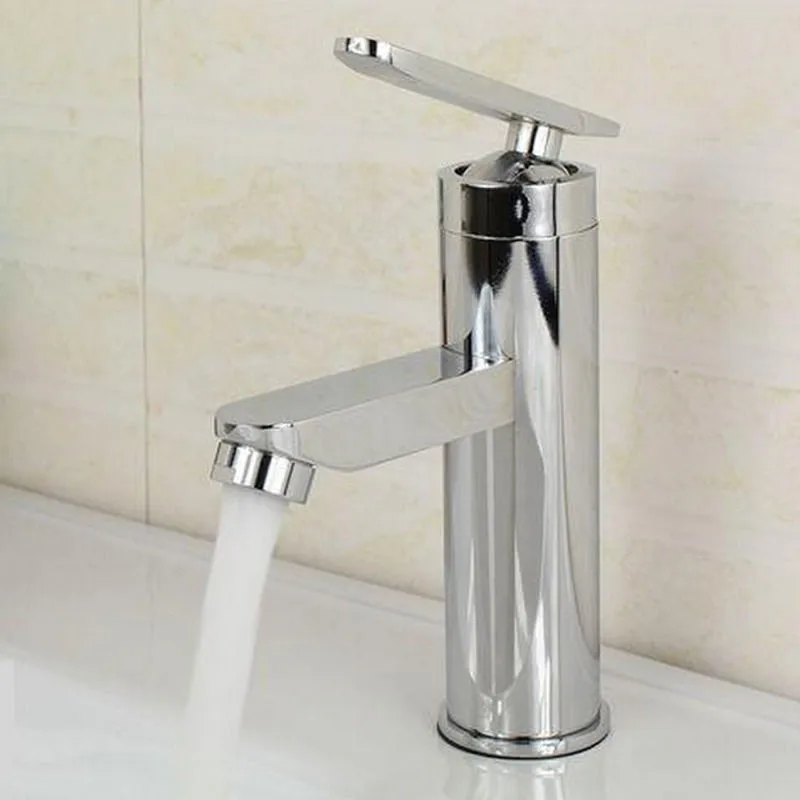 

Hot Wash Basin Faucet Two Hole Single Handle Hot&Cold Mixer Water Taps Bathroom Kitchen Wash Faucet