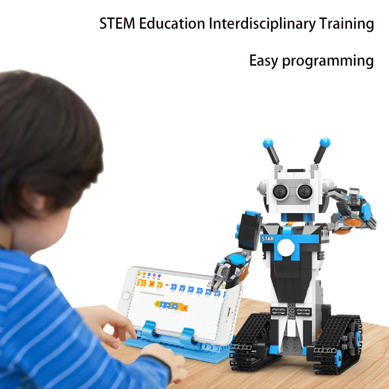  Science and education dual remote control programmable educational gift toy intelligent programming