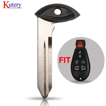 

kutery Uncut Blank Insert Emergency Key blade for Chrysler 300 C Grand Voyager Dodge Grand Caravan Ram Journey for Jeep