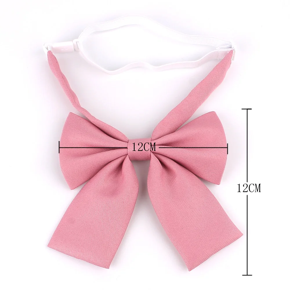 Bow Tie Ladies Large Bowtie Oversize Bow tie For Women Uniform Collar Butterfly Bow knot Adult Solid Ties Cravats Girls Red Bowties