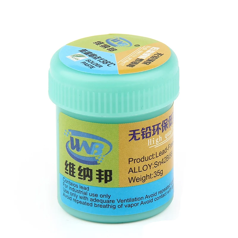 Lead-Free W135 Высококачественный бессвинцовый паяльный флюс 35 г 138 °C низкие точки плавления олово для пайки пасты Sn42Bi58 для BGA PGA сварочный ремонт - Цвет: Lead-Free W135
