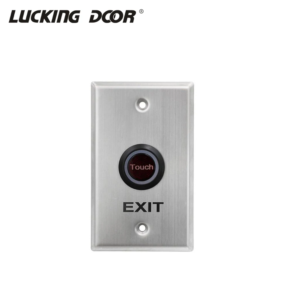 Stainless Steel Door Bell Switch Infrared  Touch Panel For Access Control Electric Lock Door Exit Push release Button