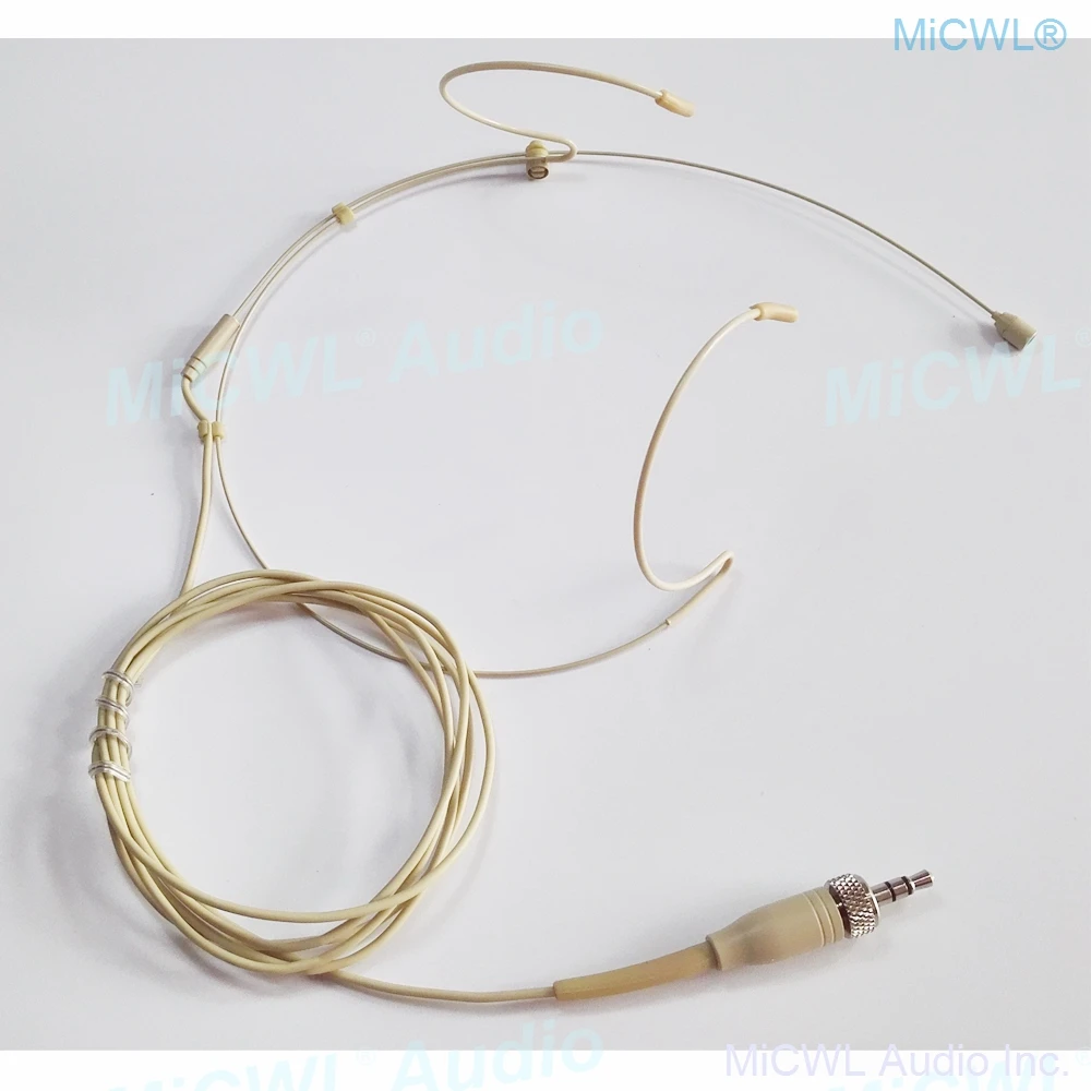 Beige Sk Headmic Double Ear Headset Microfono Per Sennheiser Ew100 Sk100 G1 G3 G3 G4 Wireless Beltpack Nero