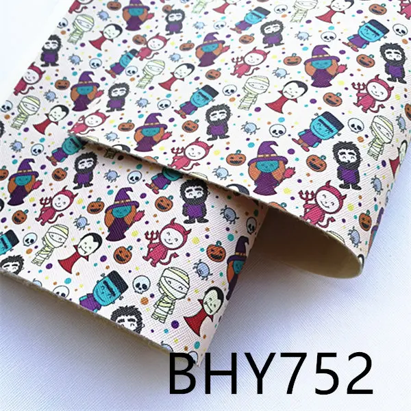 20*33 см, наряды для Хэллоуина, A4 с рисунками героев мультфильма Синтетическая кожаная ткань для DIY аксессуары BHY788 - Цвет: BHY752