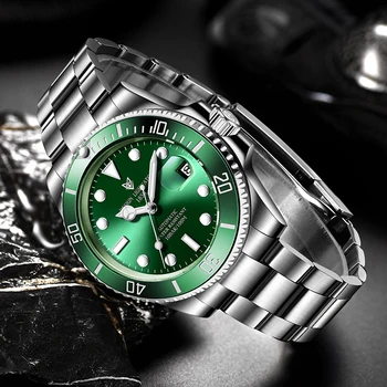 

2020 LIGE Design New Fashion Men Mechanical Watches For Mens Business Automatic Clock Male Waterproof Date All Steel Wristwatch