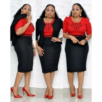 

South african 2 pieces dresses set for women dashiki 2019 new vetement femm african clothing bazin ankara office dress nigeria