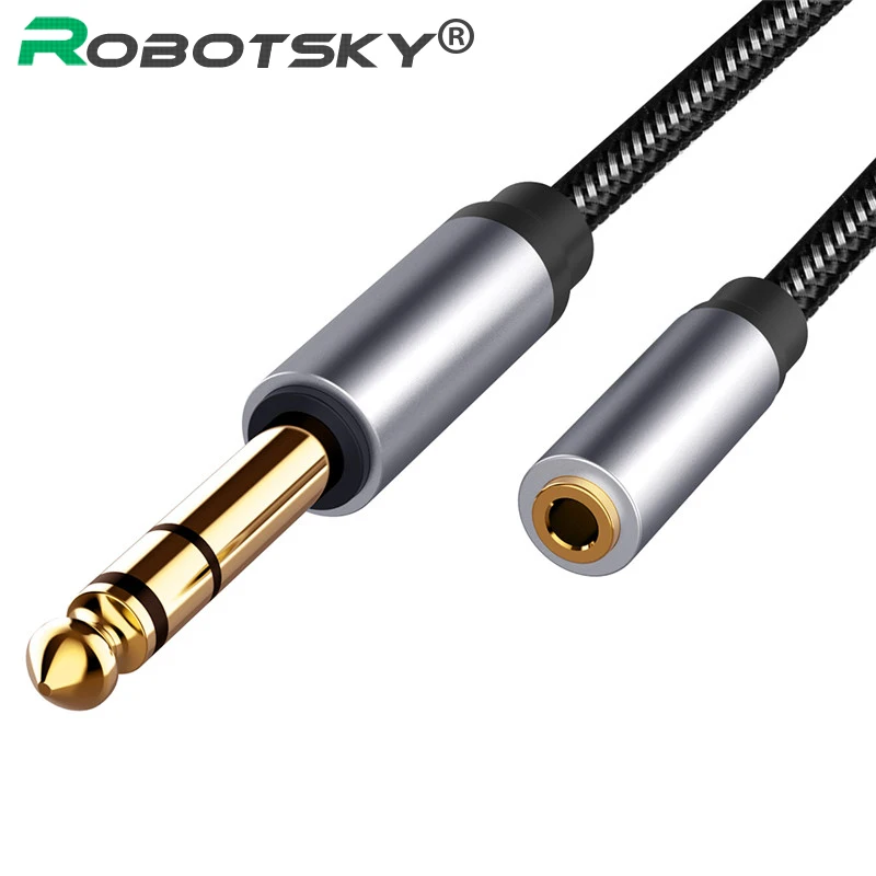 6.5mm Male To 3.5mm Female Audio Aux 