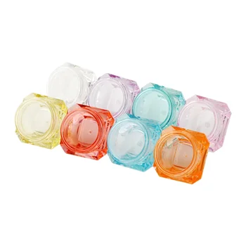 

40pcs 5g Mini Travel Bottles Portable Cosmetic Container Empty Cream Facial Mask Cosmetic Jar Pot (Transparent + Red + Pink + Or