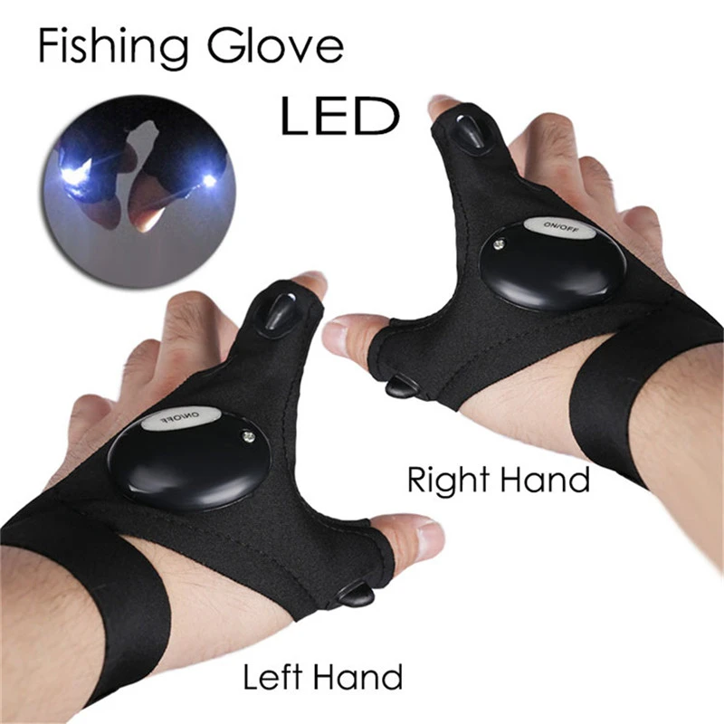 wall night light LED Outdoor Flashlight Fishing Gloves Half-finger Gloves with Light Lighting Night Fishing Wild Camping Left Right Hand Dropship dinosaur lamp