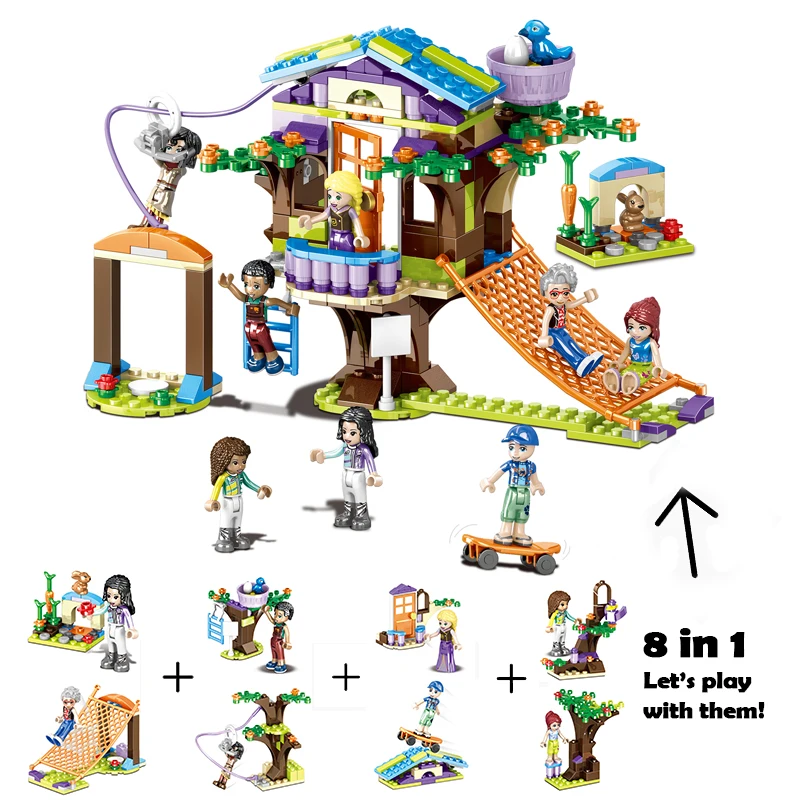 Tree House Building Blocks Compatible with LegoINGlys Friends for Girls Series Friendship Set Toy for Children Gift