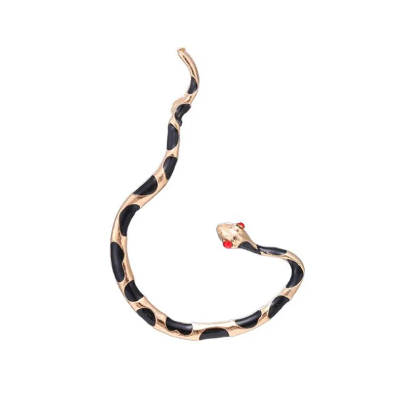 Punk Style Twining Red Eyes Snake Shape Earrings Stud Cuff For Women Jewelry