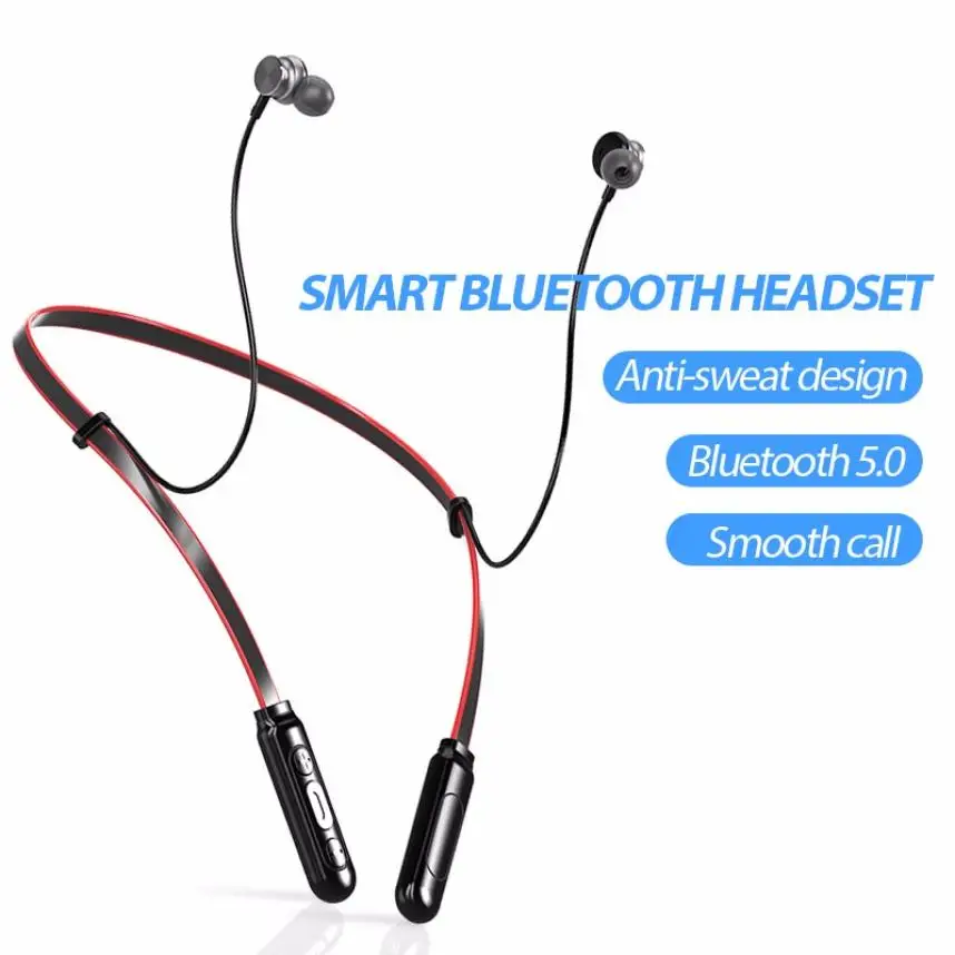 

Smart Bluetooth Headset Anti-sweat Design Smooth Call Wireless Earbuds Strong Magnetic Attraction Waterproof Sport Earphone