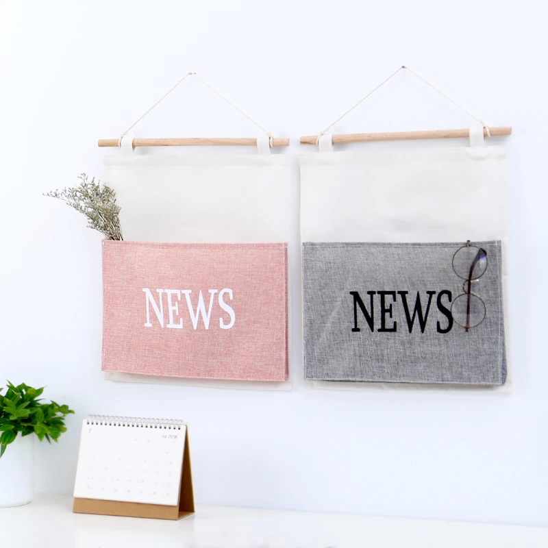 Настенная подвесная сумка для хранения органайзер журналов газет контейнер