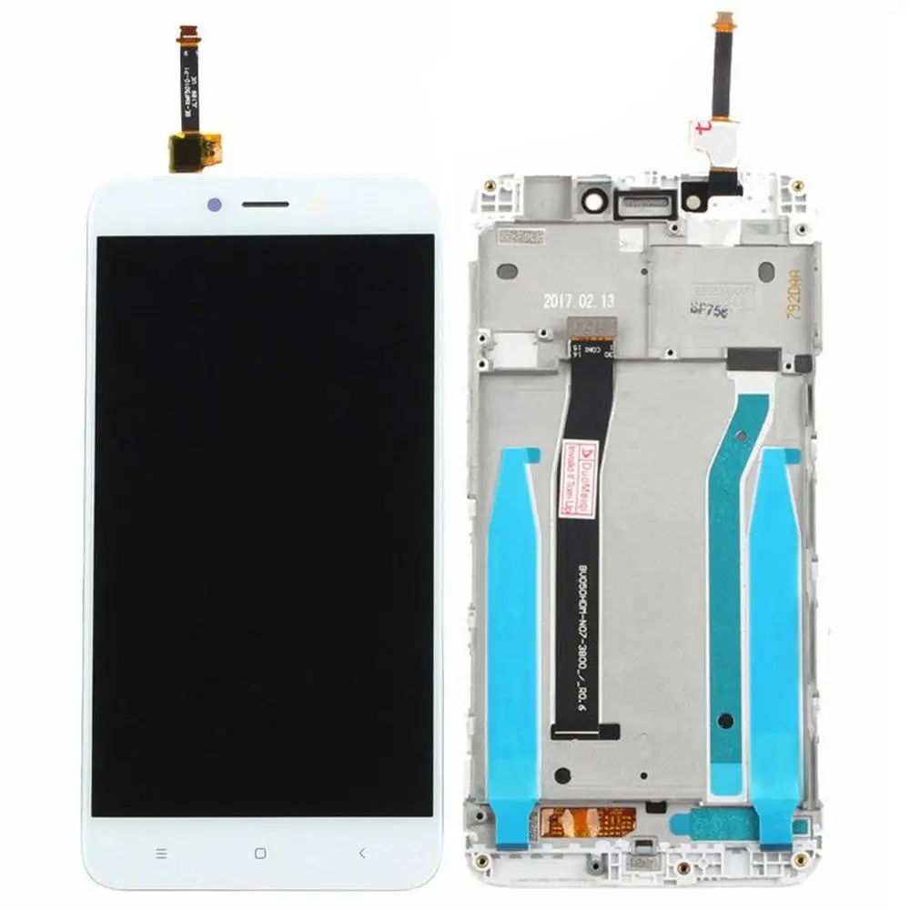 white Frame Для Xiaomi redmi 4X Стекло ЖК-дисплей сенсорный экран в сборе Панель рамка экран дигитайзер Запасная часть - Цвет: white Frame