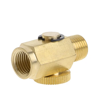 

1/4'' NPT Brass Compressed Air Pressure ValveInline Regulator Solid Tool C6UC