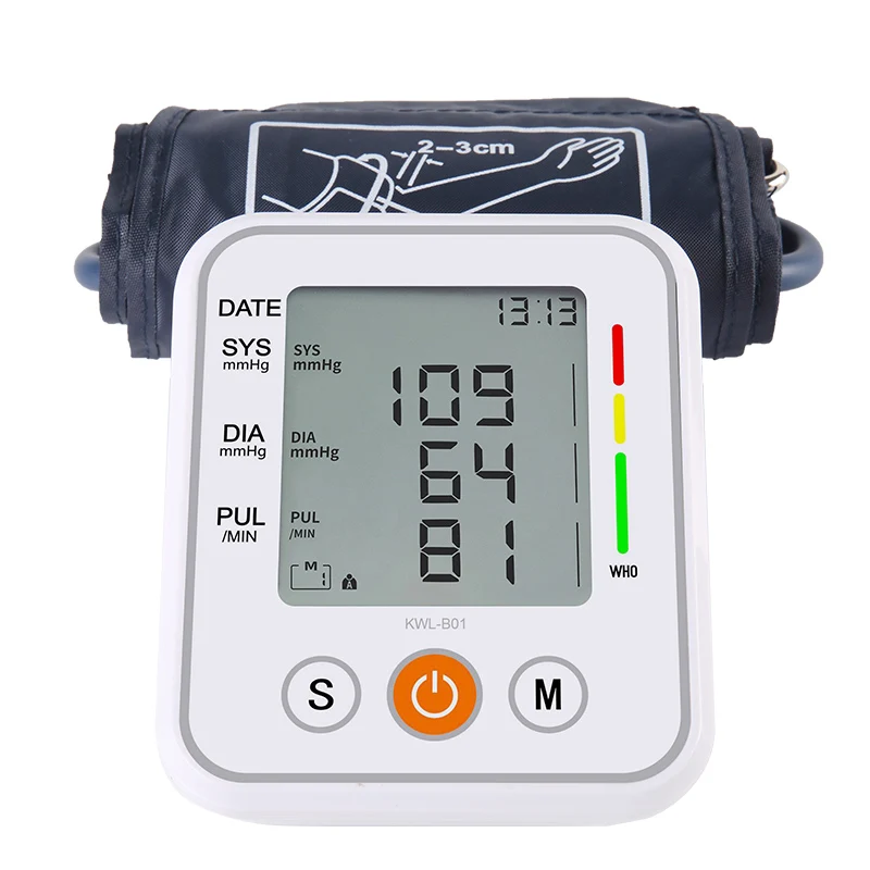 

Digital Automatic Arm Blood Pressure Monitor Sphygmomanometer Heart Rate Meter LCD Upper Tonometer BP Tensiometro Health Care