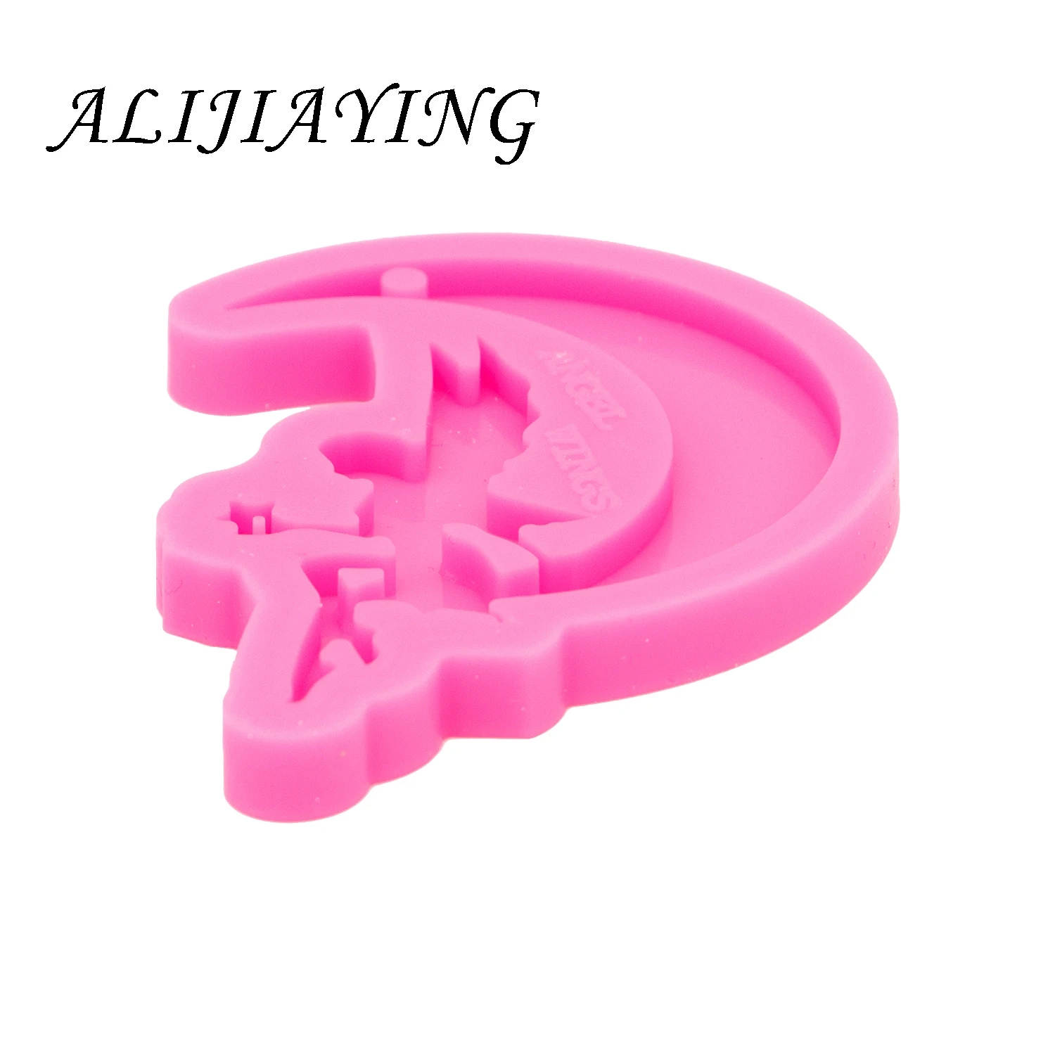 Silicone Mold Shine Inside MOONTINK Keychain Mold for Resin Epoxy Craft DIY Necklace Jewelry Pendant