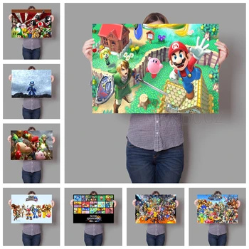 

Zelda Legend Super Mario Game Mural Art Deco Art Decor Home Decor Kids Room Painting living posters canvas painting K441