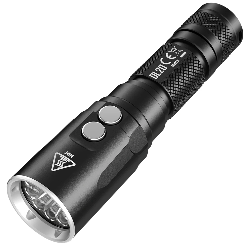 NITECORE DL20 подводный фонарик CREE XP-L HI V3 max 1000lm бросок 223 м 100 м Водонепроницаемый погружной Дайвинг свет с батареей