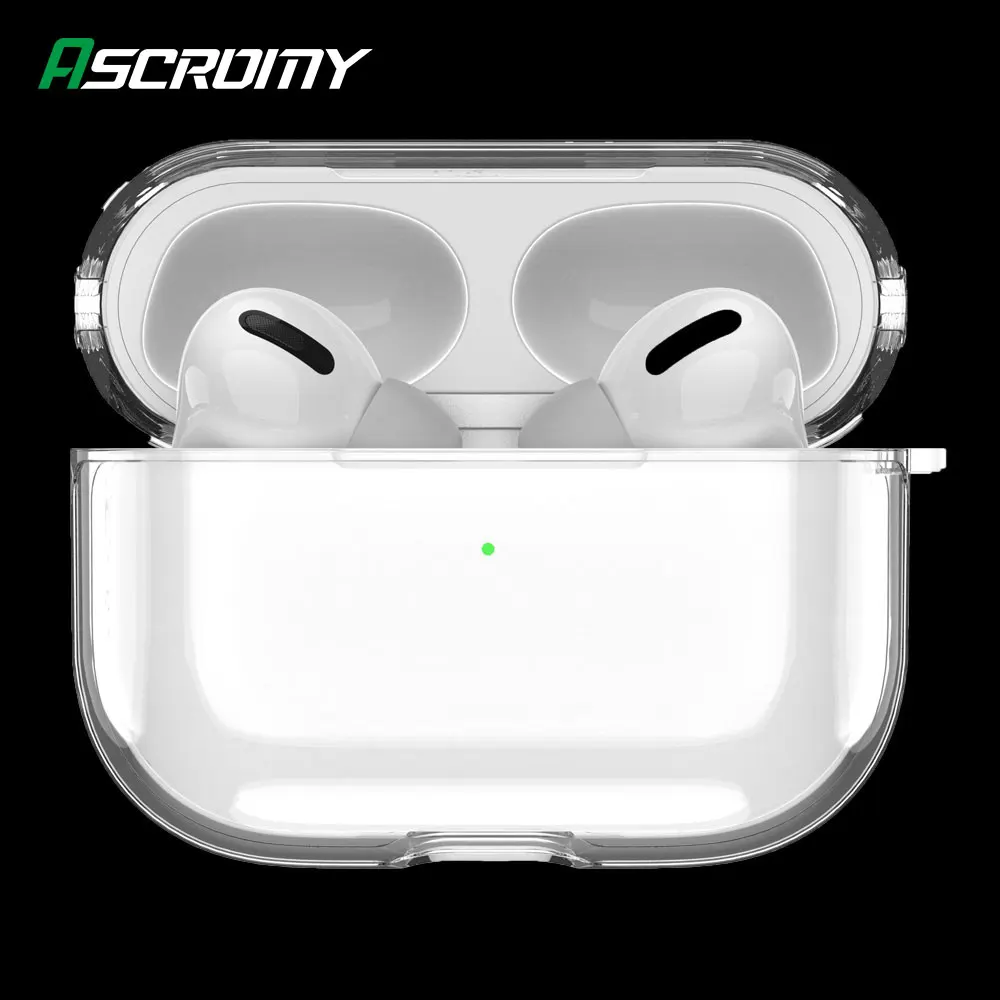 Прозрачный чехол для Apple AirPods Pro Air Pods 3 Airpod 2019 Силиконовый противоударный защитный