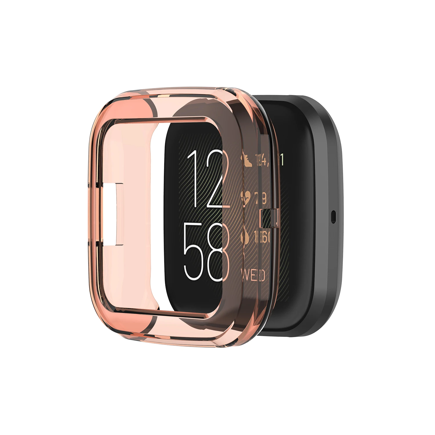 Orange Ультратонкий Мягкий чехол для часов из ТПУ Для Fitbit Versa 2, защитный чехол для Fitbit Versa2, аксессуары для умных часов - Цвет: Orange