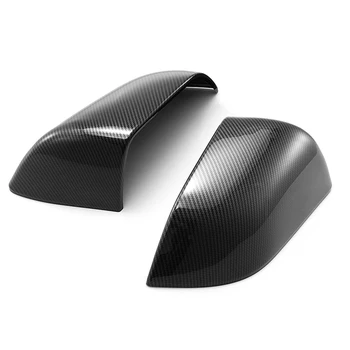 

ABS Car Side Door Rearview Mirror Protect Frame Cover Trims For Tesla Model 3 2017 2018 2019 Carbon Fiber Type Rear Mirror Cover