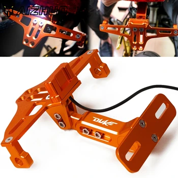 

Motorcycle Adjustable License Number Plate Frame Holder Bracket FOR KTM 125Duke 200Duke 250Duke 390Duke DUKE 125 200 390 690 790