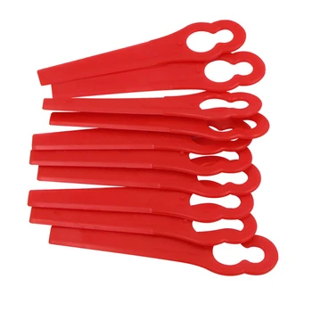 

New 10Pcs/set Plastic Lawn Mower plastic blade Grass Strimmer Trimmer Blade Blades Tool