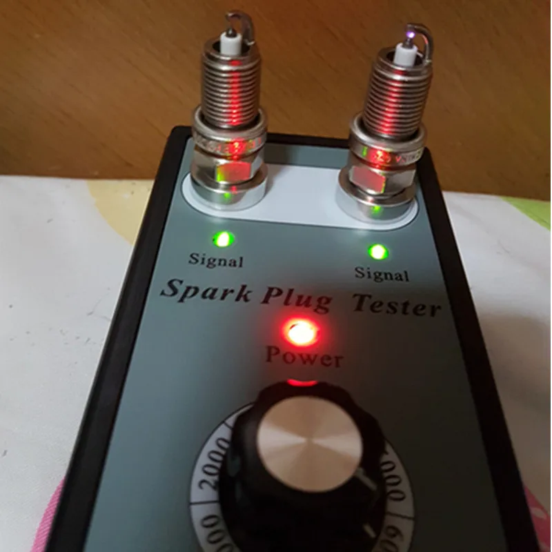 Adjustable Dual Hole Sparking Plug Tester Spark Tester Diagnostic Tool