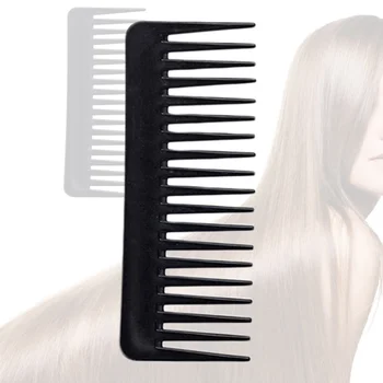 

4Pcs Plastic Comb Barber Shop Haircut Comb Styling Cutting Comb for Hairstyling (Black)