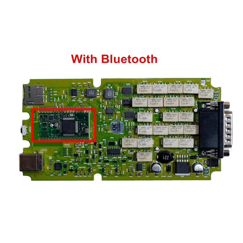 OBDIICAT-CDP A+ качество желтый зеленый одноплатный TCS BT 2015R3/,00 с Keygen bluetooth сканер диагностический инструмент - Цвет: Type1 with BT