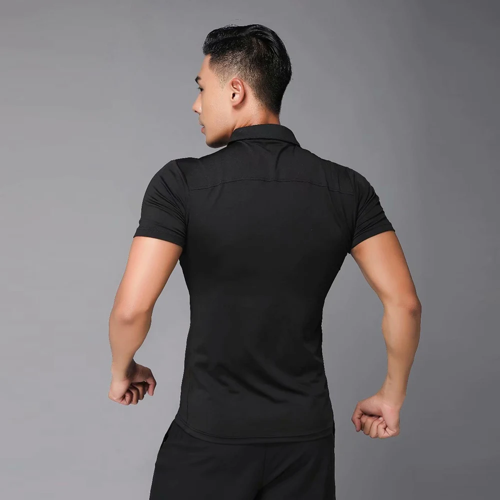 New Summer Golf Wear Men's Clothing Sports Competition Shirt Breathable Warm Ball Short Sleeve Trainning T Shirt
