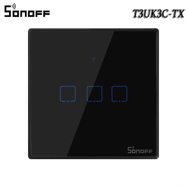 Sonoff T0 T1 T2 T3 For Alexa Google Home Smart Home WiFi RF 433Mhz Remote Control Wall Touch Panel Light Switch Panel Hot 