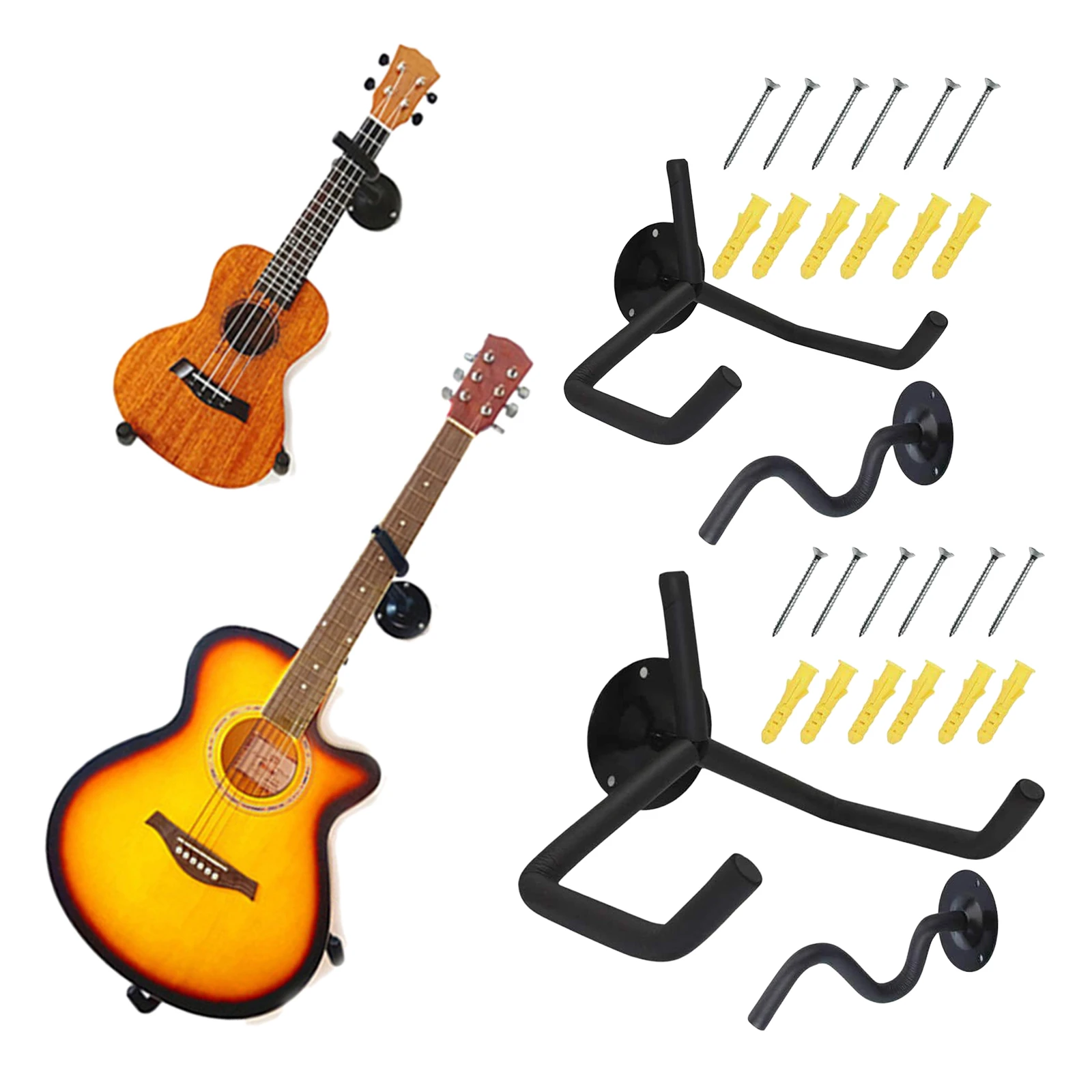 Soporte de pared para ukelele de clásica, soporte Horizontal para bajo, sin cuello y cuerpo|Partes y accesorios de guitarras| AliExpress