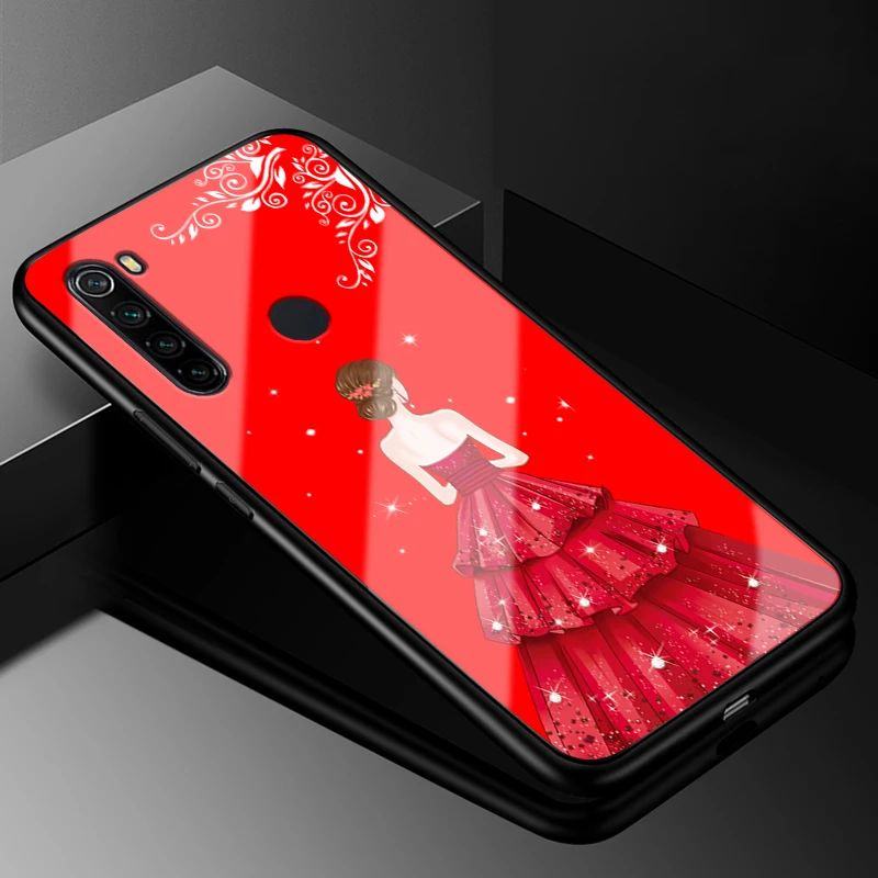 43 Чехол для Redmi Note 8 T, силиконовый бампер, жесткая задняя крышка, чехол для телефона s, для Xiaomi Redmi Note 8 T, Капа для Redmi Note 8 Note8 T, закаленное стекло - Цвет: 43