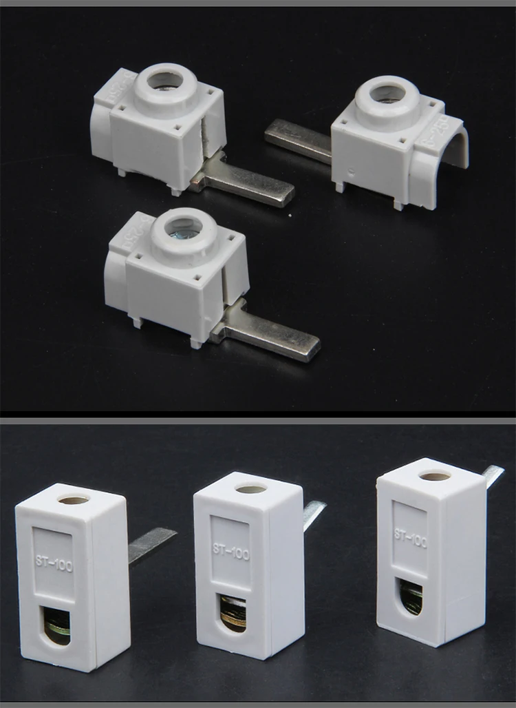 1 pieces C45 busbar terminal block 100A terminal block straight elbow busbar circuit breaker distribution box terminal block